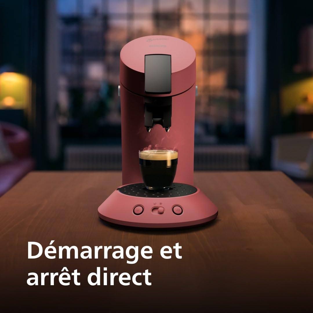 Machine à café à dosettes Norivo CSA210/35 – Coffee Boost, Rouge Tendre