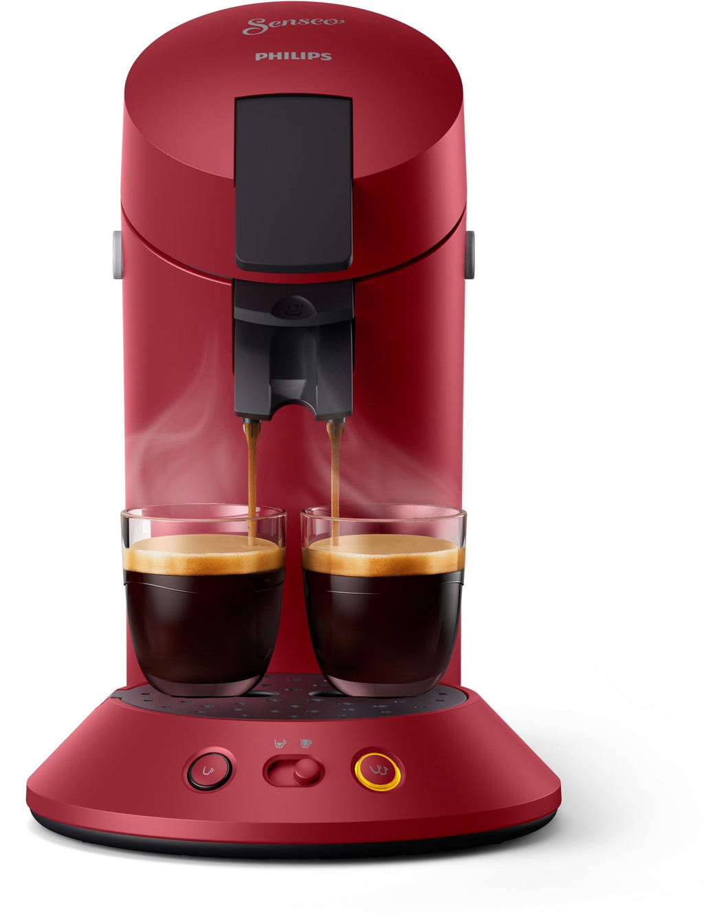 Machine à café à dosettes Norivo CSA210/91 – 1 ou 2 Tasses, Rouge