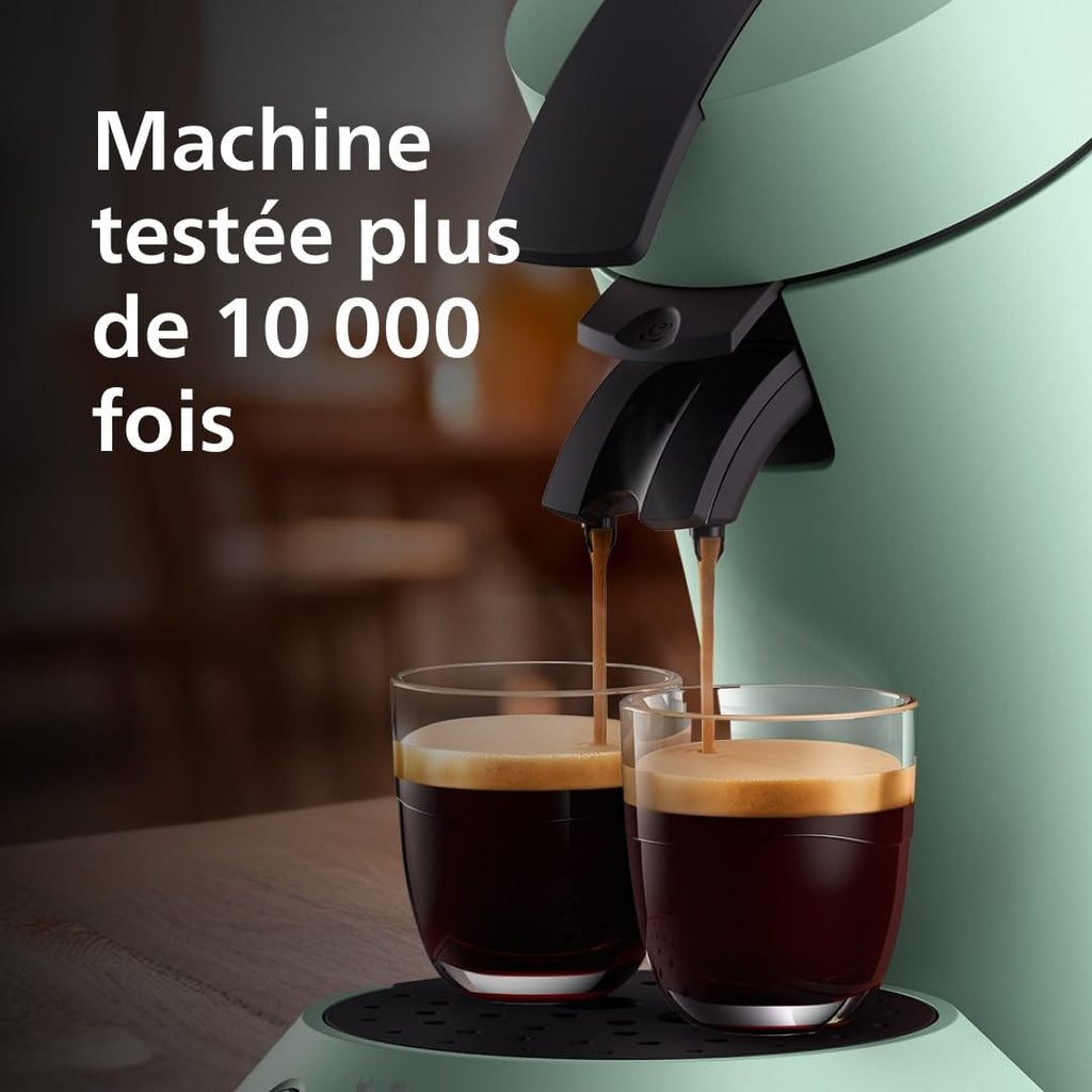 Machine à café à dosettes Norivo CSA210/80 – Coffee Boost, Vert Désert