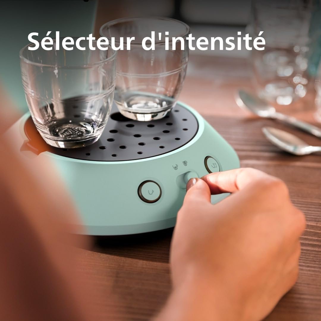 Machine à café à dosettes Norivo CSA210/80 – Coffee Boost, Vert Désert