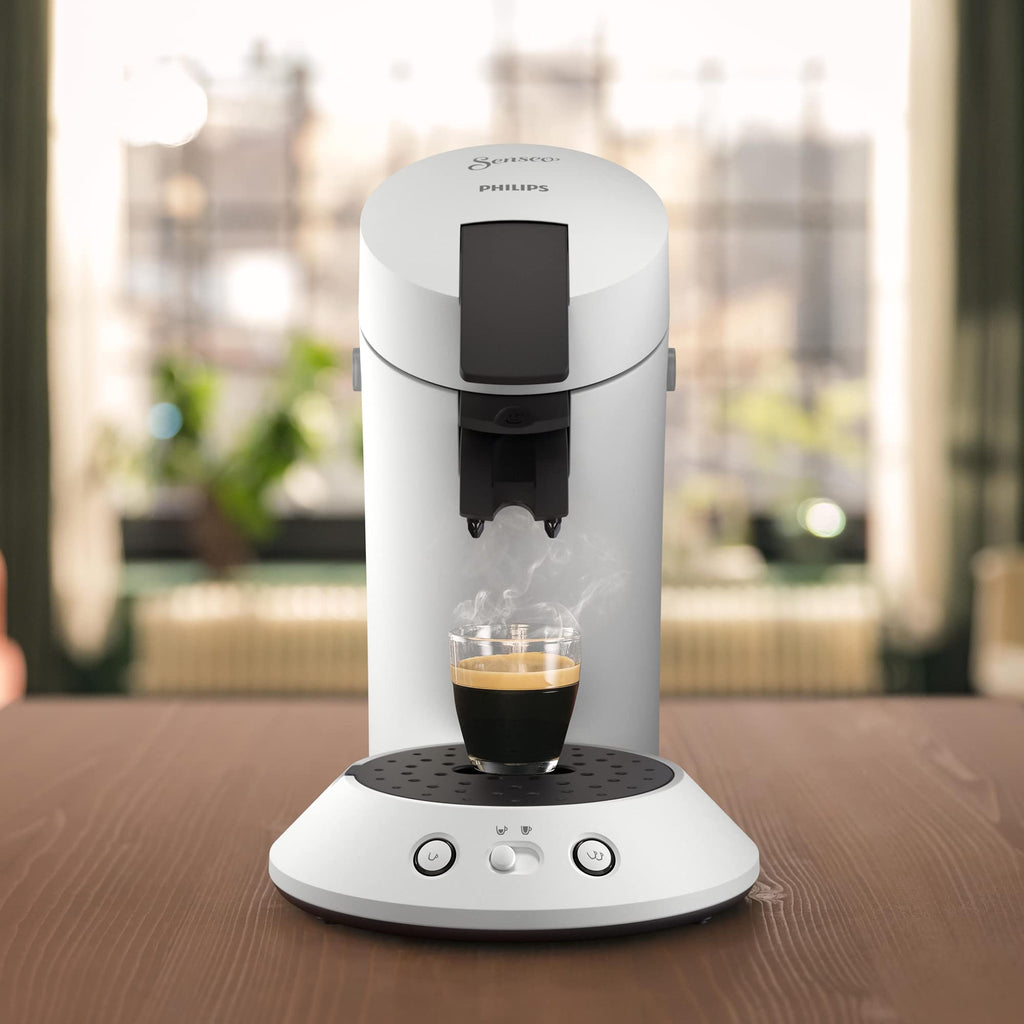 Machine à café à dosettes Norivo CSA210/10 – Intensité réglable, Blanc