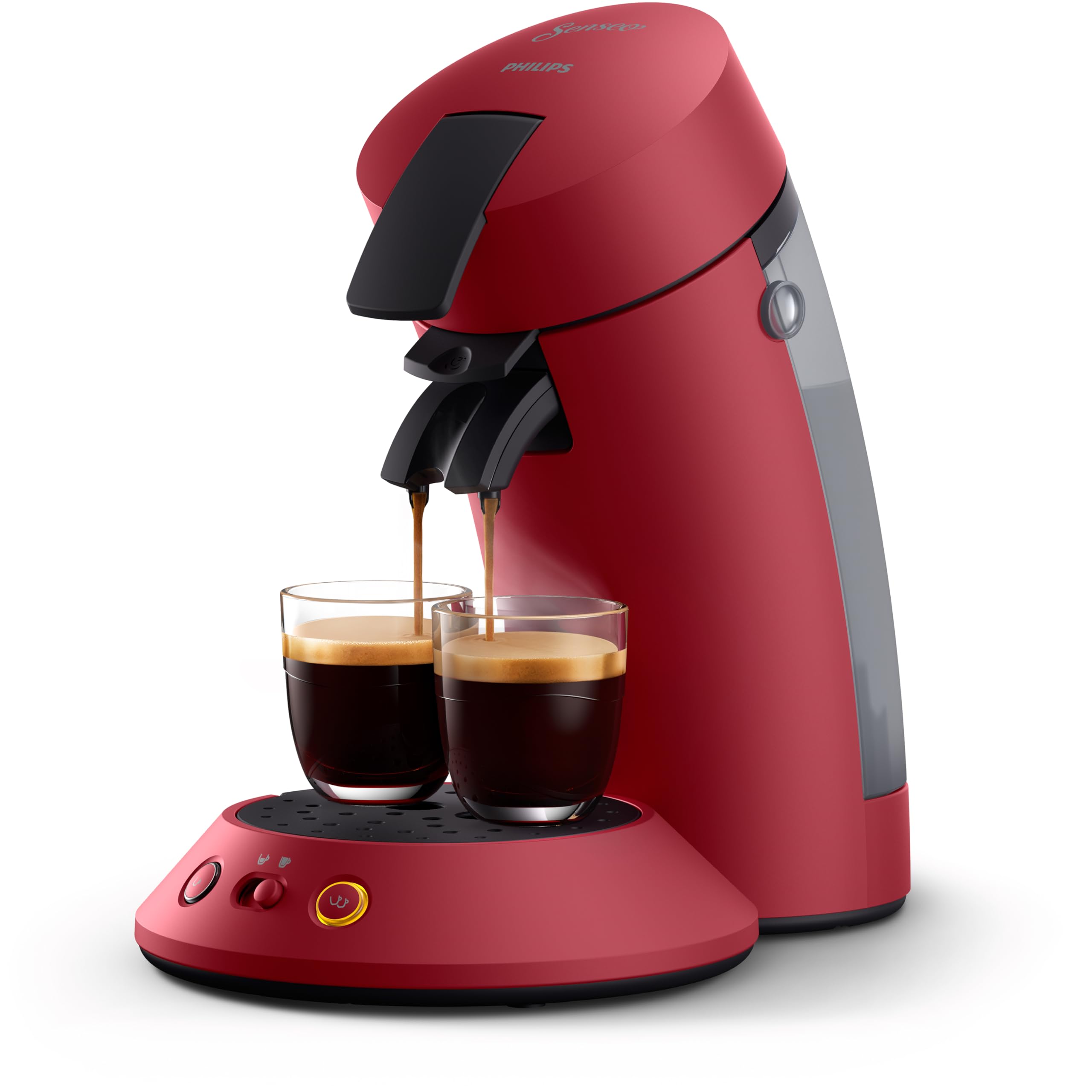 Machine à café à dosettes Norivo CSA210/91 – 1 ou 2 Tasses, Rouge | Norivo