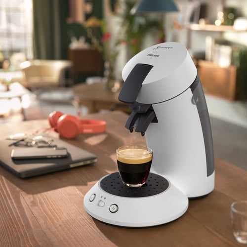 Machine à café à dosettes Norivo CSA210/10 – Intensité réglable, Blanc