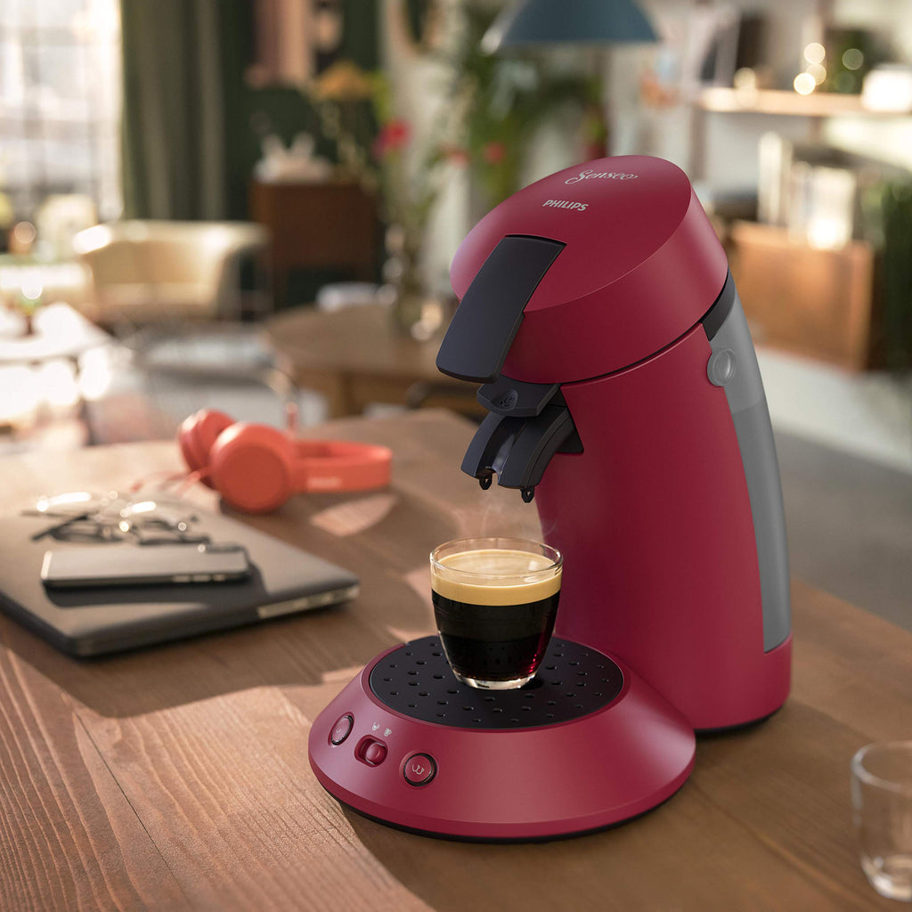 Machine à café à dosettes Norivo CSA210/91 – 1 ou 2 Tasses, Rouge